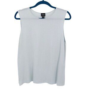 Eileen Fisher Tank Top Women‎ L Blue Clean Modern Simple Capsule Pastel Basic